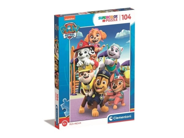 Puslespill Paw Patrol, Super - 104 brikker
