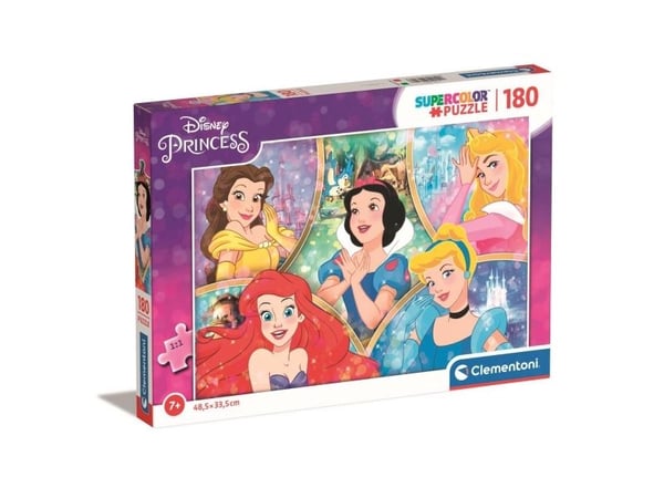 Clementoni Puslespil Disney Princess, 180 brikker (Super)