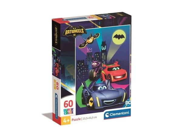Clementoni Puslespil Batwheels, 60 brikker