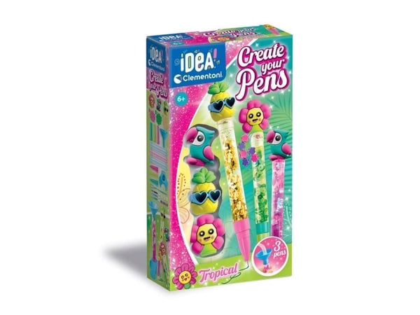 Clementoni 18830 Create your Pens Tropical pennset, 10 färger