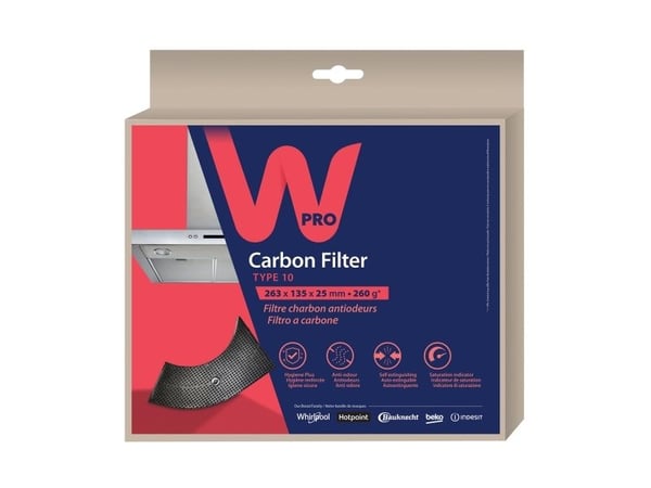 Whirlpool 484000008582, Filter till spiskåpa, Whirlpool, 215 mm, 205 mm, 43 mm, 1 styck