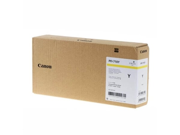 Canon PFI-710Y, Keltainen, Väriainepohjainen muste, 700 ml