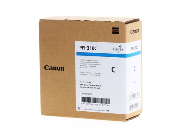 Canon PFI-310 C - 330 ml - cyan - original - blekkbeholder - for imagePROGRAF TX-3000, TX-3100, TX-4000, TX-4100