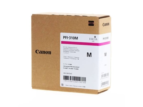 Canon PFI-310 M - 330 ml - magenta - original - blekktank - for imagePROGRAF TX-2000, TX-2100, TX-3000, TX-3100, TX-4000, TX-4100