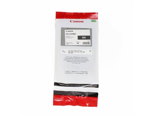 Canon PFI-320BK, Musta, Väriainepohjainen muste, 300 ml, 1 kpl