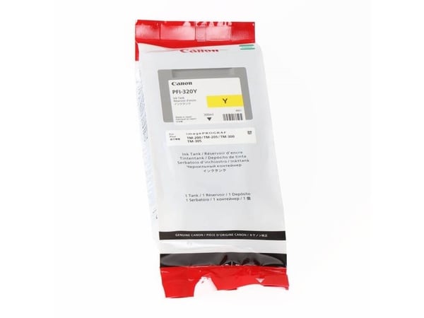 Canon PFI-320 Y - 300 ml - gul - original - blekkbeholder - for imagePROGRAF GP-200, GP-300, TM-200, TM-205, TM-255, TM-300, TM-305, TM-355