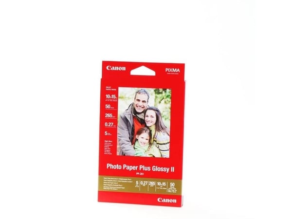 Canon Photo Paper Plus Glossy II PP-201 - Blank - 100 x 150 mm - 260 g/m² - 50 ark fotopapir - for PIXMA iP2600, iP2700, iX7000, MG2555, MG8250, mi...