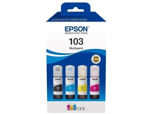 Epson 103 EcoTank L1210 mustepullosarja C13T00S64A, 4 väriä