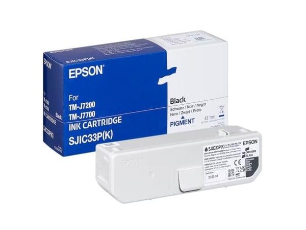 Epson SJIC33P(K) - Svart - original - bläckpatron - för TM J7200, J7200 (301), J7700
