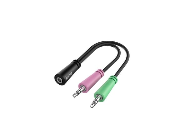 Hama - Audioadapter - 4-polsminijakk hunn til mini-phone stereo 3.5 mm hann - 15 cm - svart