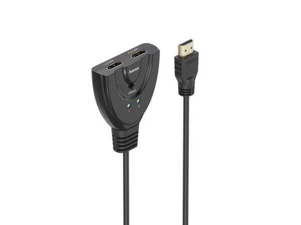 Hama 00205323, HDMI, musta, 60 Hz, 4096 x 2160, Tila, 4096 x 2160 pikseliä