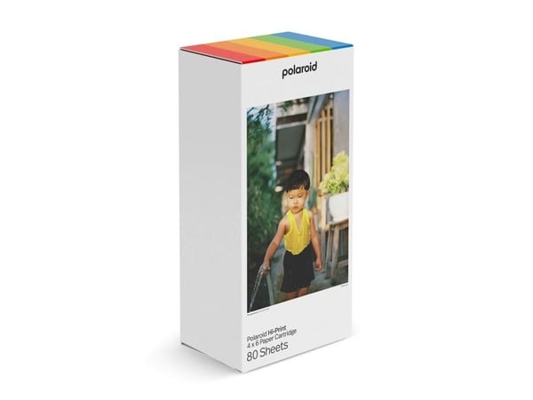 Polaroid Hi-Print 4x6 papirkassett 80 ark, 10x15 cm, 4x6", 80 ark, Polaroid Hi·Print 4x6, 1 stk, Kasse
