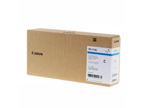Canon PFI-710 C - 700 ml - syaani - alkuperäinen - mustesäiliö - imagePROGRAF TX-2000, TX-2100, TX-3000, TX-3100, TX-4000, TX-4100, TX-4100