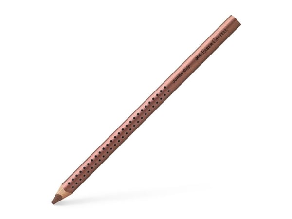 Värikynä, Faber-Castell Grip, JUMBO, kupari, kolmionmuotoinen - (12 kpl)