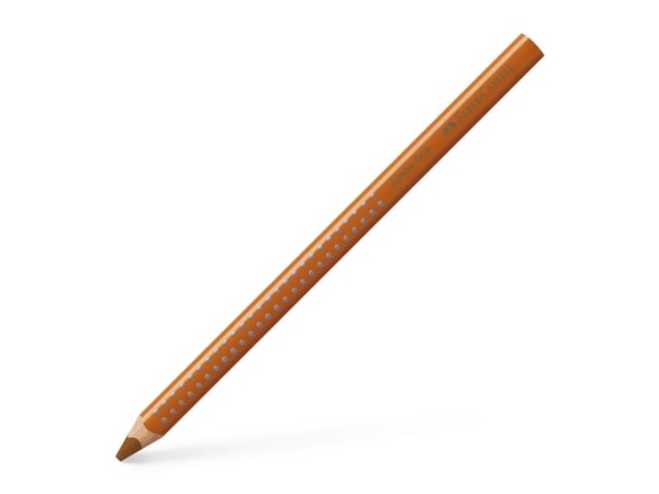 Fargeblyant, Faber-Castell Grip, JUMBO, Oker, trekantet - (12 stk.)