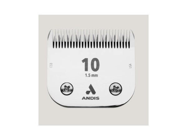 Andis stålblad snap-on til groomer-maskin, nr. 10 (1,5 mm), universal