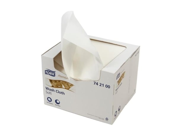 Tork Premium Soft -pesuliina, 300 x 190 mm, 1-kerroksinen, valkoinen - (8 pakkausta x 135 kpl laatikossa)