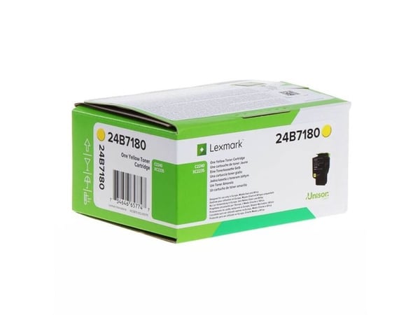 Lexmark 24B7180, 6000 sivua, Keltainen, 1 kpl