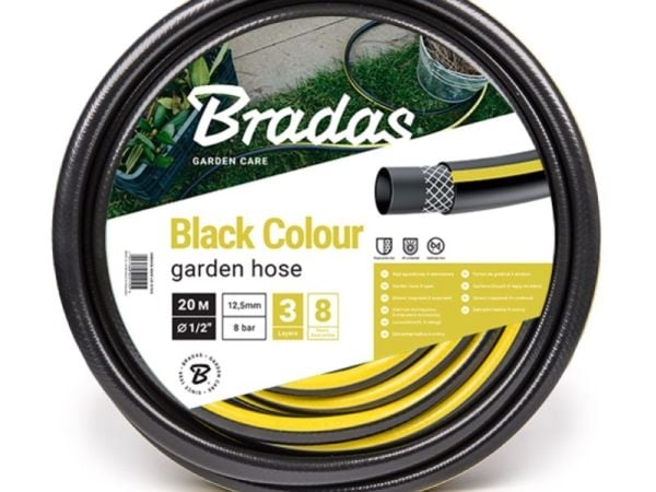 Bradas Wąż ogrodowy BLACK COLOUR 1/2" - 50m