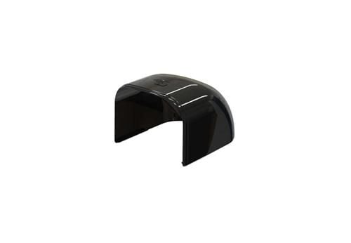 T75-S endebund - 78x58 mm, Sort RAL 9005