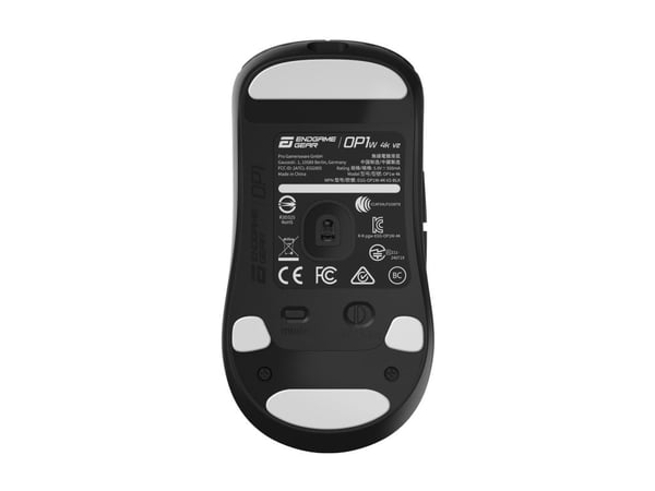 Endgame Gear OP1w 4K v2 - Mus - gaming - høyrehendt - optisk - 7 knapper - trådløs, kablet - 2.4 GHz, USB-A - USB trådløs mottaker - svart