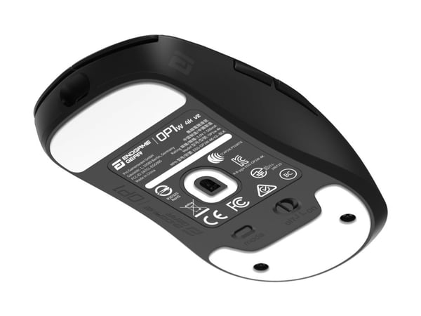 Endgame Gear OP1w 4K v2 - Mus - gaming - høyrehendt - optisk - 7 knapper - trådløs, kablet - 2.4 GHz, USB-A - USB trådløs mottaker - svart
