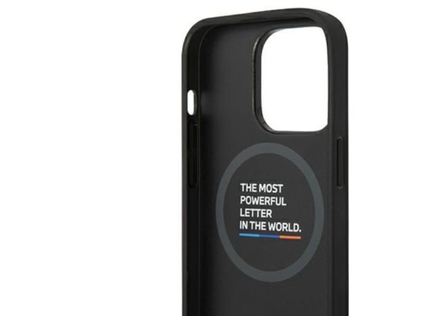 Etui BMW BMHMP14L22PTDK til iPhone 14 Pro 6,1" laji Nahka leima Tricolor Magsafe