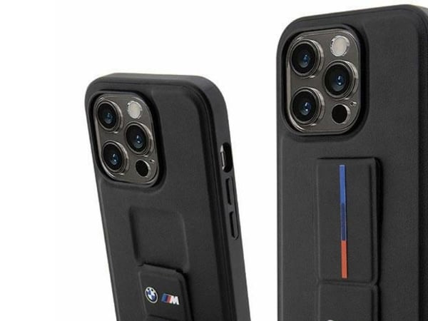 BMW Etui BMW BMHCP14X22GSLK Apple iPhone 14 Pro Max czarny/black hardcase Grip Hot Stamp