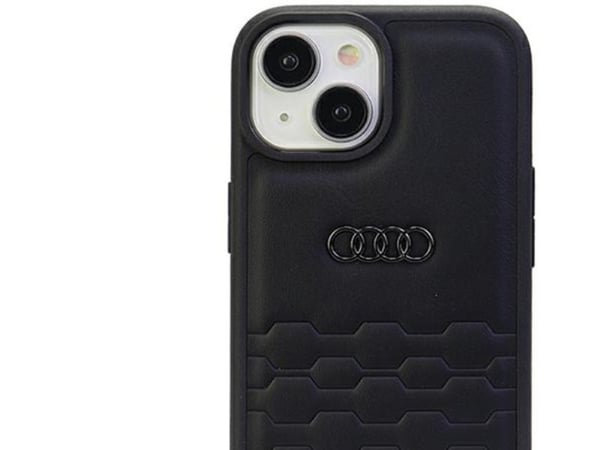 Audi Audi GT Synthetic Leather iPhone 15 Plus / 14 Plus 6.7" czarny/black hardcase AU-TPUPCIP15M-GT/D2-BK