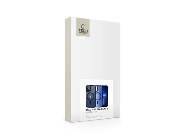 Tech-Protect MagMat MagSafe Apple iPhone 12 / 12 Pro - telefonveske blå matt