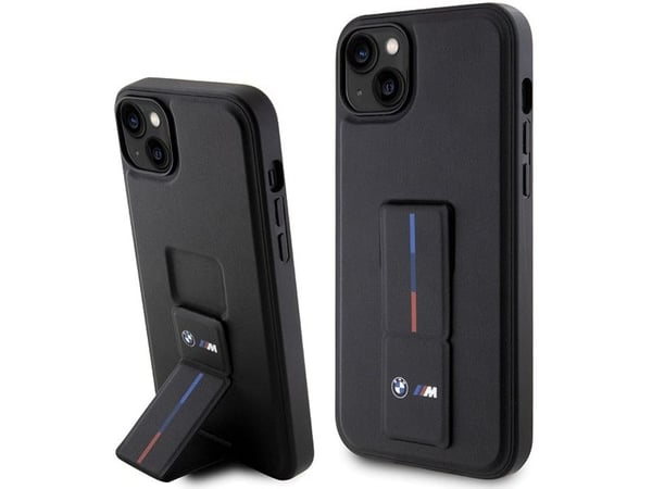 Fjernlager: Etui BMW BMHCP14M22GSLK til iPhone 14 Plus 6.7" svart hardcase Grip Hot Stamp
