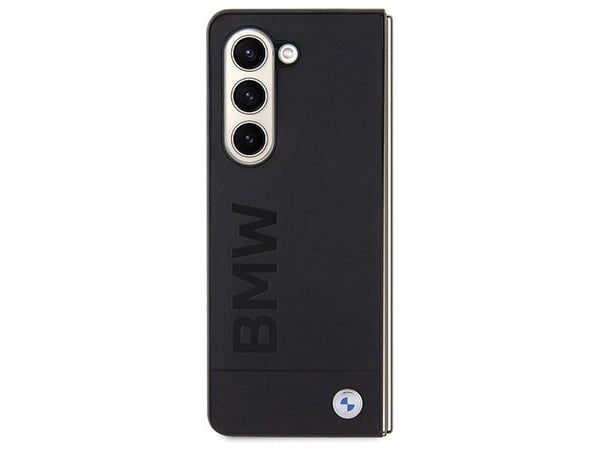 Deklas BMW BMHCZFD5SLLBK Z Fold5 F946 hardt etui Signature Logo preget svart