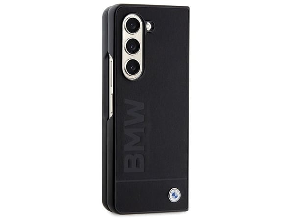 Deklas BMW BMHCZFD5SLLBK Z Fold5 F946 hardt etui Signature Logo preget svart