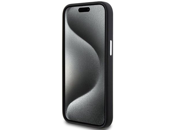 Apple iPhone 15 BMW Signature flytende silikondeksel MagSafe (BMHMP15SSILBK2) svart farge