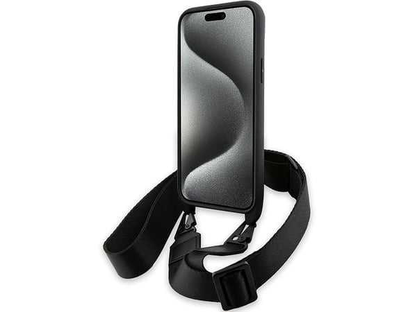Deklas BMW BMHCP15S23 PSVTK iPhone 15 / 14 / 13 6.1" hårt skal svart – M Edition Carbon Tricolor Lines & S