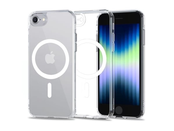 Tech Protect CASE MagSafe-beskyttet Magmat-etuiet til Apple iPhone SE 2022/SE 2020/8/7 transparent