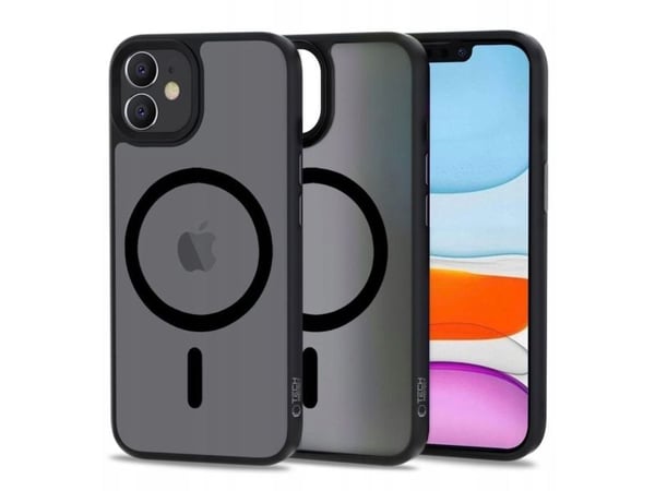 Tech-Protect MagMat MagSafe Apple iPhone 11 - matt etui for telefon svart