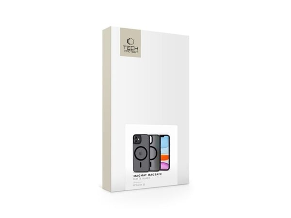 Tech-Protect MagMat MagSafe Apple iPhone 11 - matt etui for telefon svart