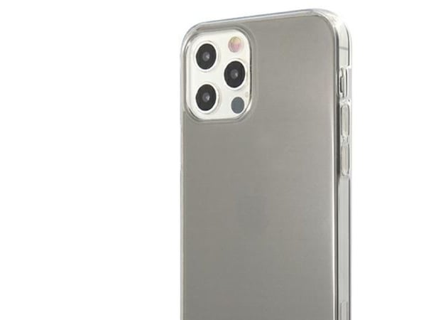 Mercedes Benz Apple iPhone 12 / 12 Pro Mercedes AMG-deksel Electroplate Black&White (AMHCP12MTCBW) gjennomsiktig