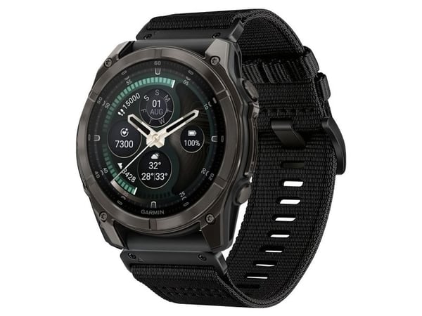 Tech-Protect nylonrem Classic 51 mm svart för Garmin Fenix 5x / 5x Plus / 6x / 6x Pro / 7x / 8