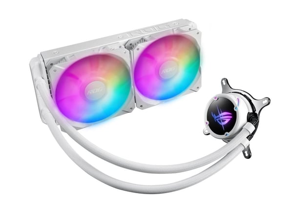 ASUS ROG STRIX LC II 240 ARGB WHITE EDITION - Kylsystem med vätska till processorn - Elementstorlek: 240 mm - (för: LGA1700, LGA1200, LGA1150, LGA1...