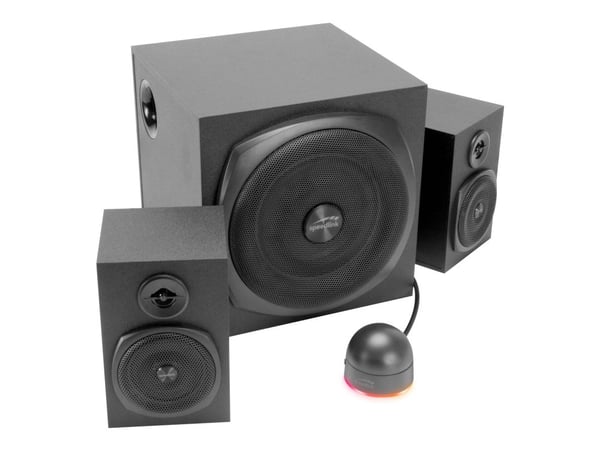 SPEEDLINK GRAVITY LT 2.1, 2.1 kanavat, 40 W, Universal, musta, 1,5 m, 40 - 20000 Hz