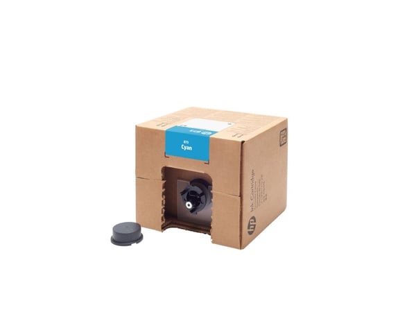HP 873 3-liter Cyan Latex Ink Cartridge, HP Latex 800, 800 W Printers, Lämpömustesuihkutulostin, Syaani, 4UV85A, Kiina, Yhdysvallat, Singapore, 192 mm