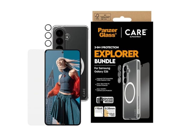 PanzerGlass | CARE by PanzerGlass 3-in-1 Set Samsung Galaxy S26