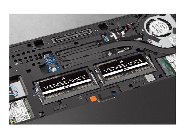 CORSAIR VENGEANCE 16GB 2x8GB DDR5 4800MHz SODIMM puskuroimaton 40-40-40-40-77 Musta PCB Std PMIC 1.1V