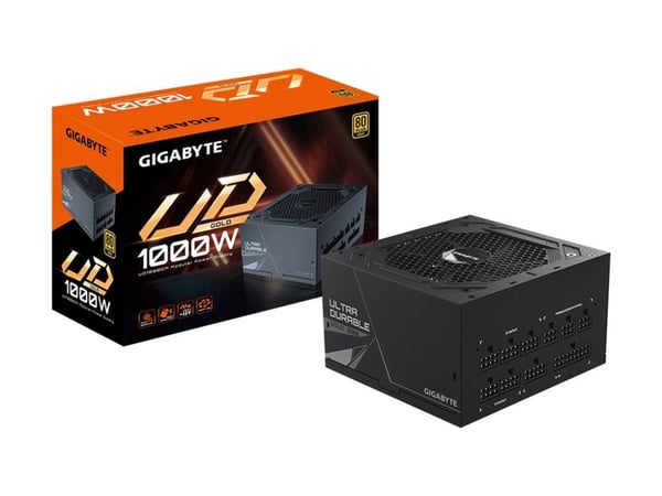 Gigabyte UD1000GM - Strømforsyning (intern) - ATX12V 2.31/ EPS12V - 80 PLUS Gold - AC 100-240 V - 1000 Watt - aktiivinen PFC
