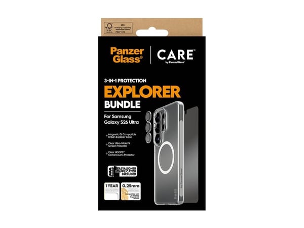 PanzerGlass | CARE by PanzerGlass 3-i-1-sett til Samsung Galaxy S26 Ultra