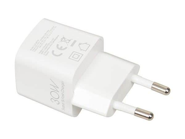 iBOX C-38CW - Strømadapter - 30 watt - 3 A - PD 3.0, QC 3.0, QC 4.0 (USB-C) - på kabel: USB-C