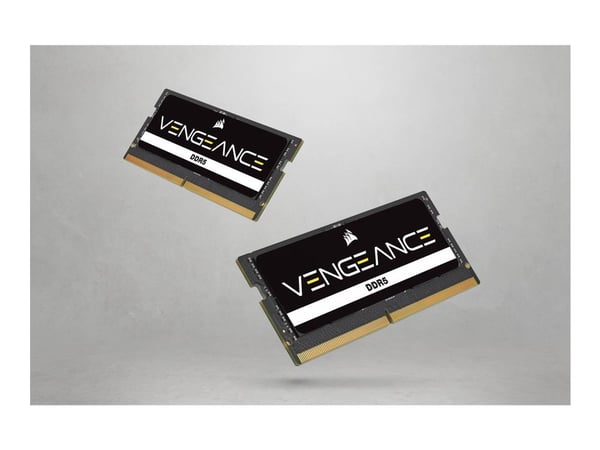 CORSAIR VENGEANCE 16GB 2x8GB DDR5 4800MHz SODIMM puskuroimaton 40-40-40-40-77 Musta PCB Std PMIC 1.1V