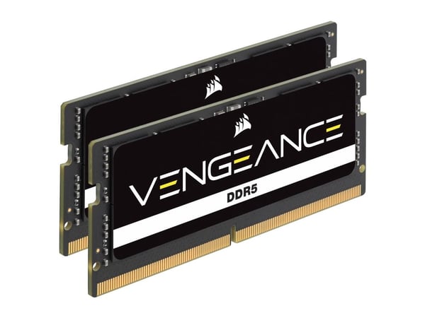 CORSAIR VENGEANCE 16GB 2x8GB DDR5 4800MHz SODIMM puskuroimaton 40-40-40-40-77 Musta PCB Std PMIC 1.1V